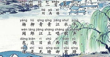 竹枝词二首其一刘禹锡带拼音，竹枝词二首其一刘禹锡诗意