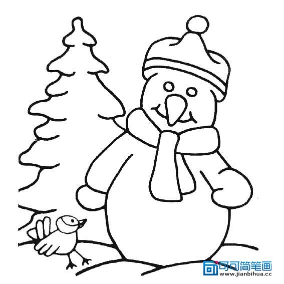 画雪人怎么画雪人