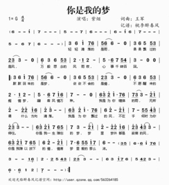 你是我的梦 歌词