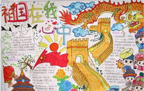 表现祖国繁荣昌盛的手抄报 祖国手抄报