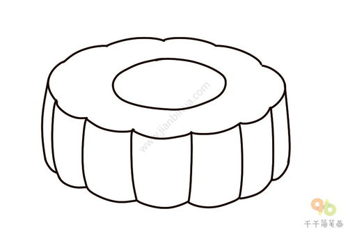 月饼创意设计图片大全,简笔画