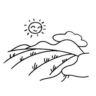 简笔画田野怎么画