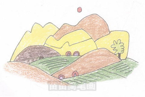 田野怎么画简单又漂亮