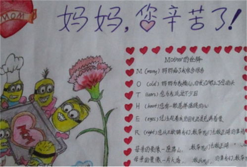 妈妈辛苦了母亲节手抄报怎么画