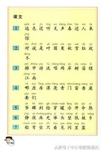 一年级常用汉字生字表