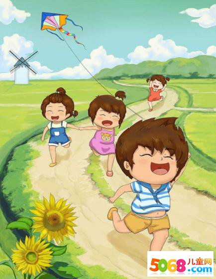 小学二年级看图写话放风筝作文