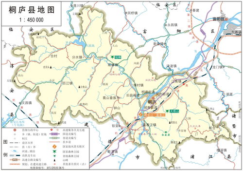 桐庐县世纪车城到桐庐钟山乡地图多少公里
