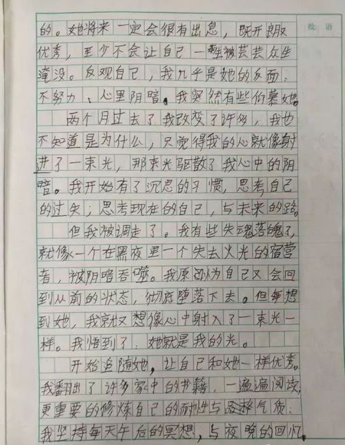 心中的光作文450字8篇