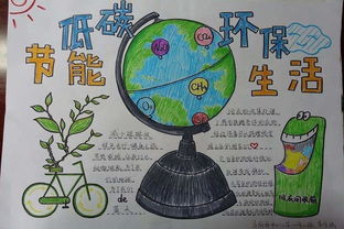 以低碳节能环保为主题的手抄报 低碳节能手抄报