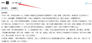 脉的拼音是什么