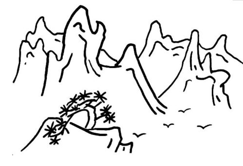 大山简笔画画法