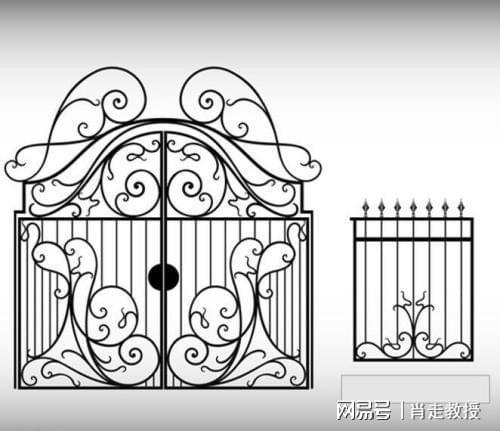 别墅院子大门怎么画小红书