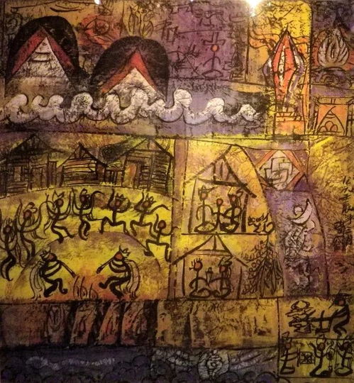 用象形文字写成的罕见的艺术珍品东巴画谱神路图出自什么的笔画_百度知 