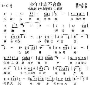 几度风雨几度春秋的歌名叫什么 少年壮志不言愁完整歌词