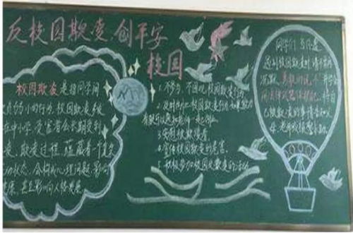 反对校园欺凌创意海报设计-2020拒绝校园欺凌手抄报文字内容
