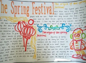 春节的英语手抄报怎么画，春节的英语手抄报2023