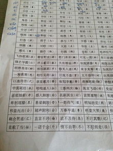 列组词有哪些词语