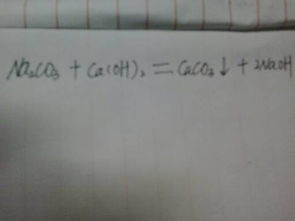 氢氧化钙和碳酸钠反应化学方程式，氢氧化钙和碳酸钠反应的现象