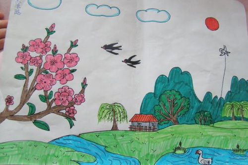 春天画画图片儿童画画，春天画画图片儿童简笔画大全