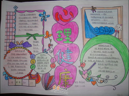 心理健康手抄报简单好看精选5张