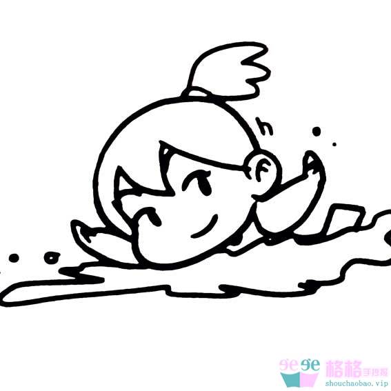 游泳人插画-游泳的人怎么画