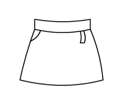 短裙简笔画图片，短裙简笔画视频教程