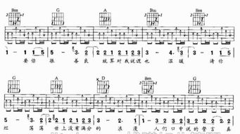 爱要坦荡荡吉他谱c调，爱要坦荡荡吉他谱简单版