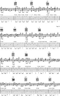 求《吉他自学三月通》上的天空之城谱子,谢谢!