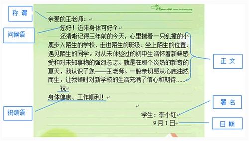 书信作文
