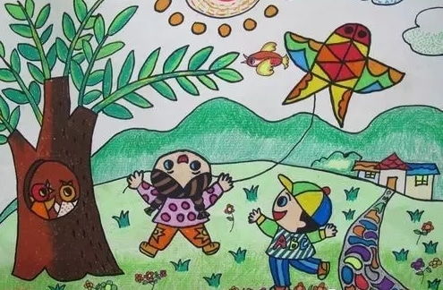 春天的画怎么画二年级 一等奖