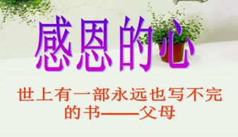 关于感恩父母的教案和ppt格式的课件 (一定要是配套的) 急需