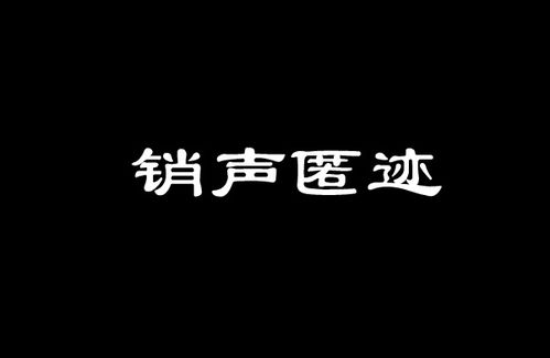 销声匿迹的意思是