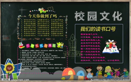 校园板报设计图案大全，校园板报图片