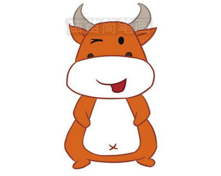 怎么画小牛好看又简单，怎么画小牛的头