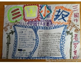 三国演义手抄报内容100字，三国演义手抄报内容图片