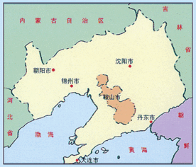 在辽宁地图上看营口在锦州的什么方向?