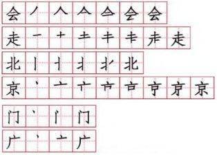 开笔画顺序怎么写的