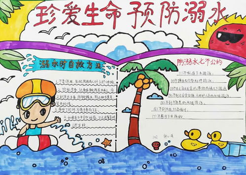 好看又简单的防溺水手抄报 防溺水手抄报