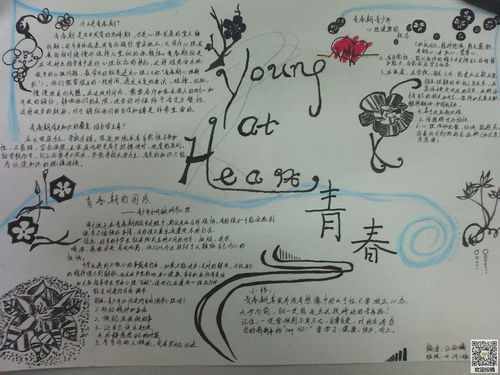 青春为主题的手抄报