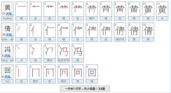 冯怎么写