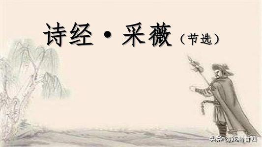 《采薇》节选及翻译是什么?