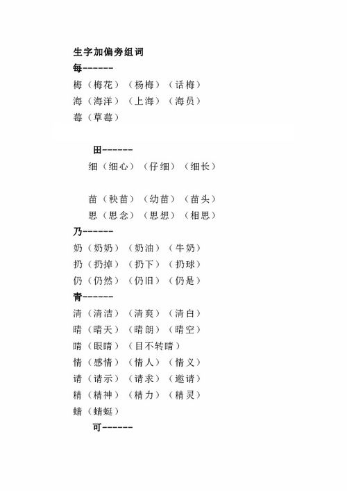 息字加偏旁组词。