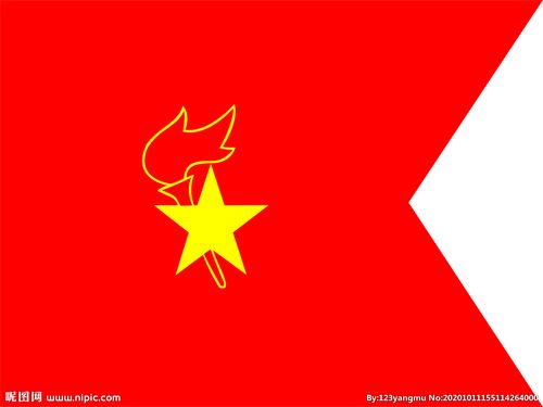 中队旗图片，中队旗大小