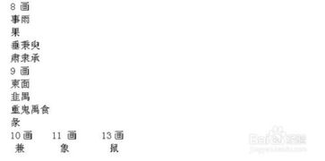 独体字有哪些