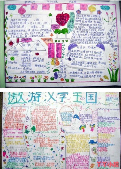 遨游汉字王国手抄报内容