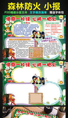 怎样介绍森林防火手抄报?