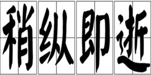 稍纵即逝的拼音和意思，稍纵即逝的拼音怎么拼写