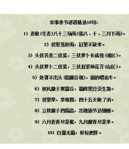 都有哪些谚语