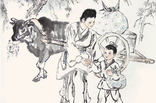 孟母三迁故事发生在哪个地方，孟母戒子文言文翻译