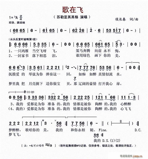 马天宇《飞》的歌词